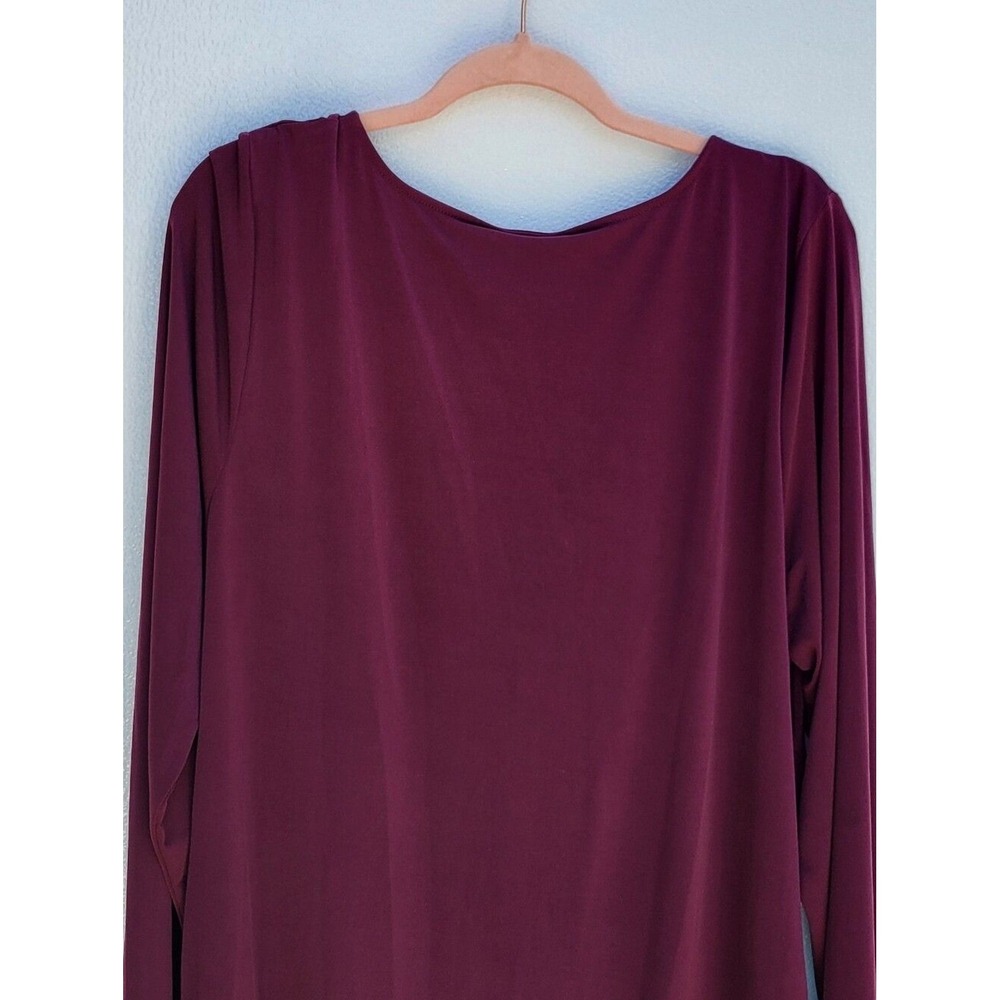 Torrid NWT Plum Twist-Front Long Sleeve Bodysuit Women SIZE 3XL - Picture 4 of 8
